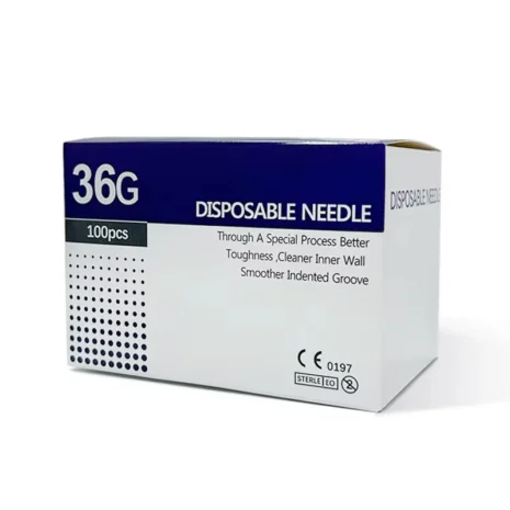 Disposable 36G Mesotherapy Needles – 100 Box
